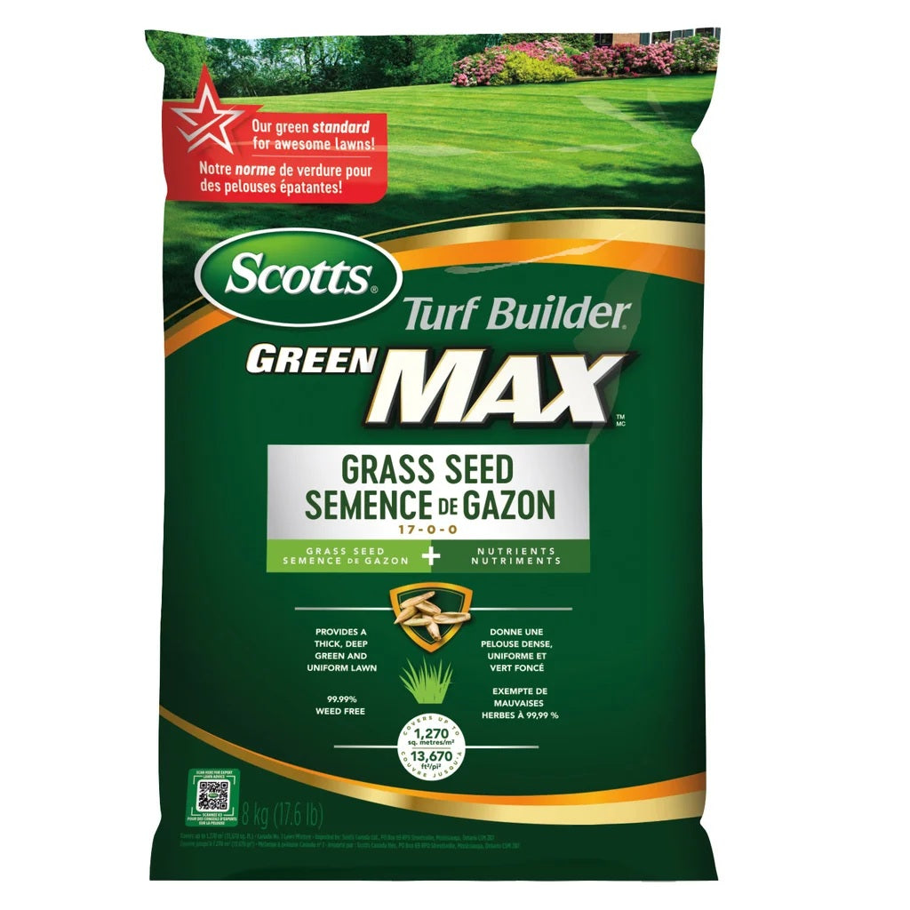 Scotts Turf Builder Green Max Grass Seed 17-0-0, 8 kg