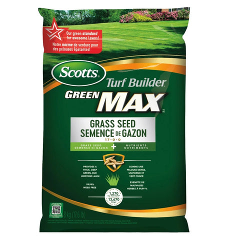 Scotts Turf Builder Green Max Grass Seed 17-0-0, 8 kg