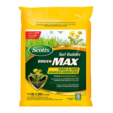 Scotts Turf Builder Green Max Weed & Feed 9-0-0, 18.2 kg