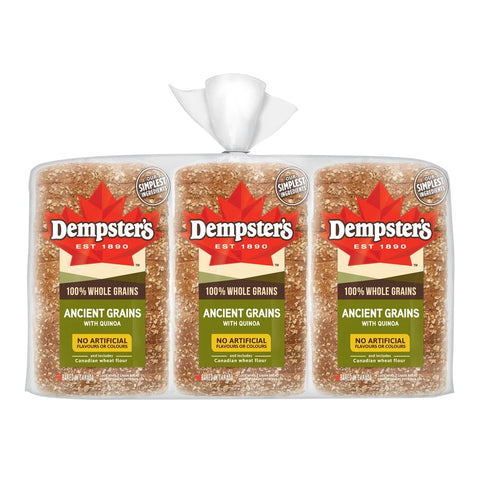 Dempster's Ancient Grains and Quinoa Wholegrains Bread, 3 x 675 g