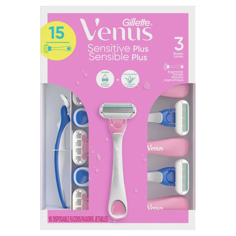 $6 OFF - Gillette Venus Sensitive Women's Disposable Razors, 15 razors