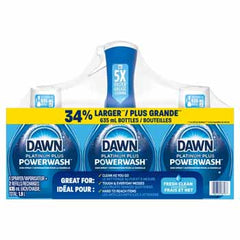 $3.5 OFF - Dawn Platinum Powerwash Dish Spray With Refills, 3 x 635 ml