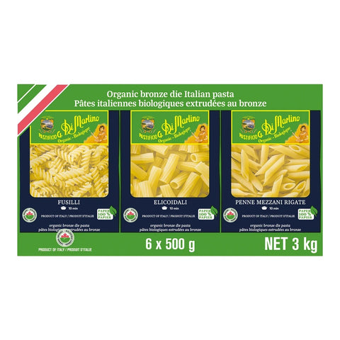 $4 OFF - Di Martino Organic Pasta Variety Pack, 6 x 500 g