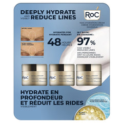Roc Max Hydration Cream, 3 x 50 ml