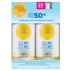Bondi Sands SPF 50+ Everyday Sunscreen Body Lotion, 2 x 500 ml