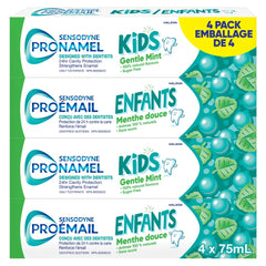 Sensodyne Pronamel Kids Gentle Mint Toothpaste, 4 x 75 ml