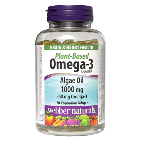 Webber Naturals Algae Omega–3, 200 softgels