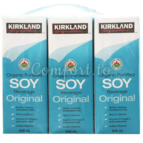 Kirkland Organic Fortified Soy Beverage, 6 x 0.9 L