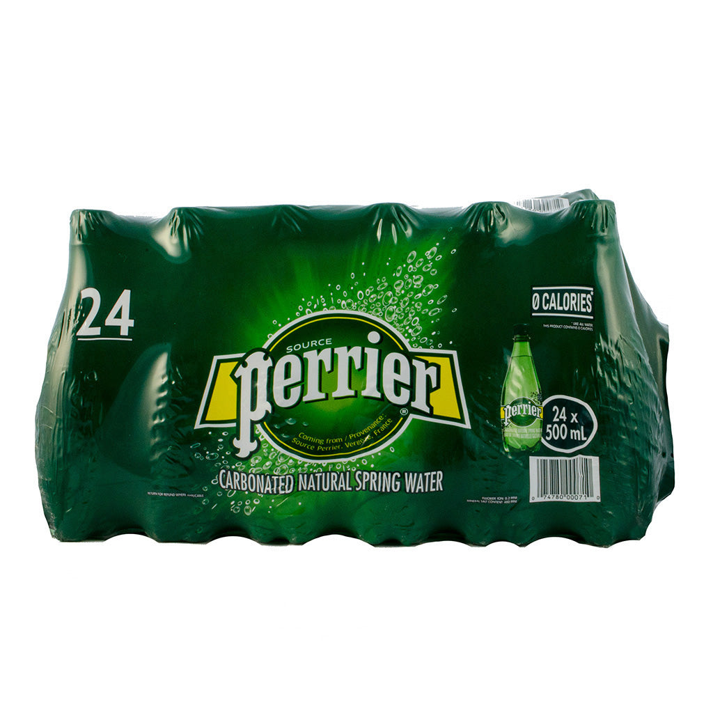 Perrier Carbonated Natural Water, 24 x 0.5 L