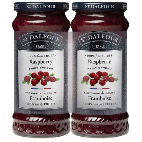 St. Dalfour Raspberry Jam, 2 x 396 ml