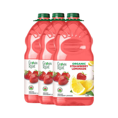 Grown Right Strawberry Lemonade, 3 x 1.9 L