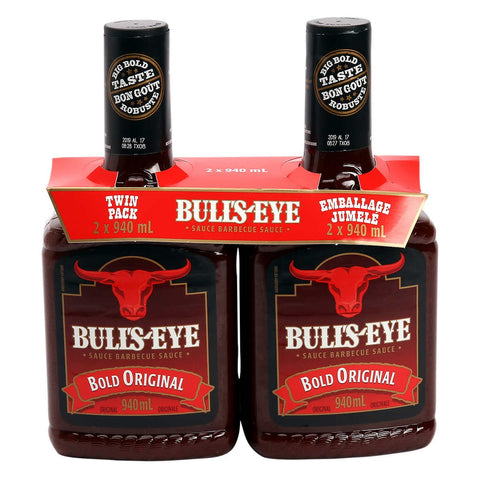 Bull's Eye BBQ Sauce Bold, 2 x 0.9 L