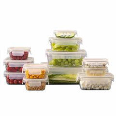 Clearlock food storage, 24 pieces