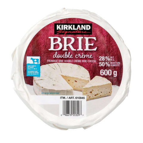 Kirkland Double Cream Brie Cheese, 600 g