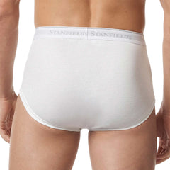 Stanfield's Men's Cotton Briefs White L, 6 units
