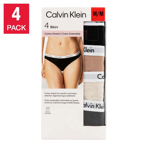 Calvin Klein Cotton Stretch Bikini XS, 4 pairs
