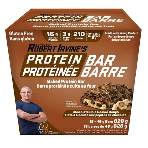 Chef Robert Irvine's Gluten Free Protein Chocolate chip/ Cookie DGH, 18 x 46 g
