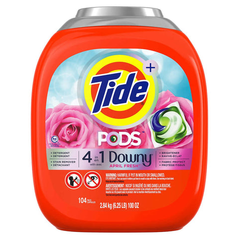 $7 OFF - Tide Pods With Downy Single Dose Laundry Detergent, 104 pods