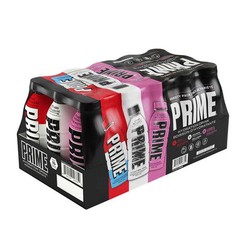 $5 OFF - Prime Hydration Sport Drink Variety Pack, 15 x 500 ml