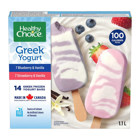Healty Choice Greek Yogurt bars, 14 x 80 ml