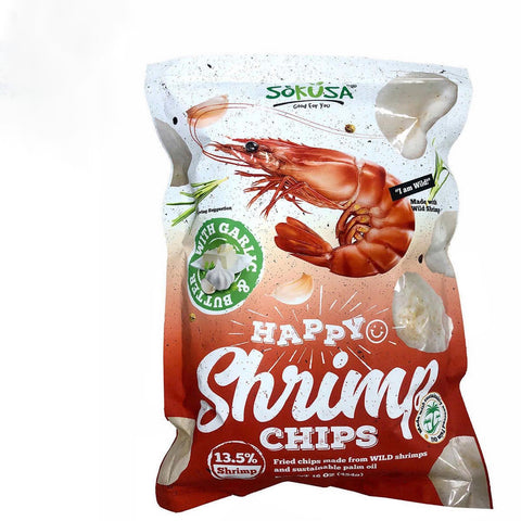 Sokusa shrimp garlic chips, 454 g