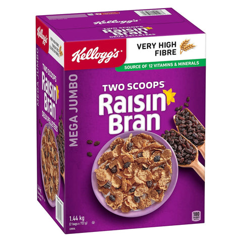$2 OFF - Kellogg's Raisin Bran Cereal, 1.5 kg