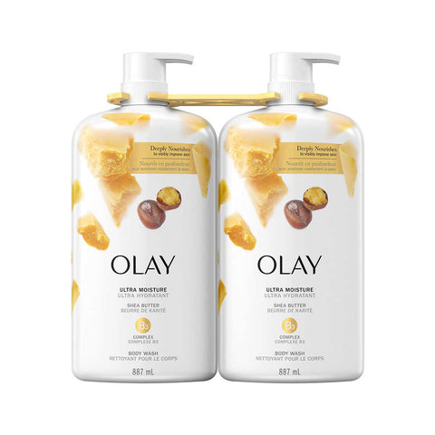 $4.5 OFF - Olay Body Wash with Shea Butter & B3 complex, 2 x 887 ml