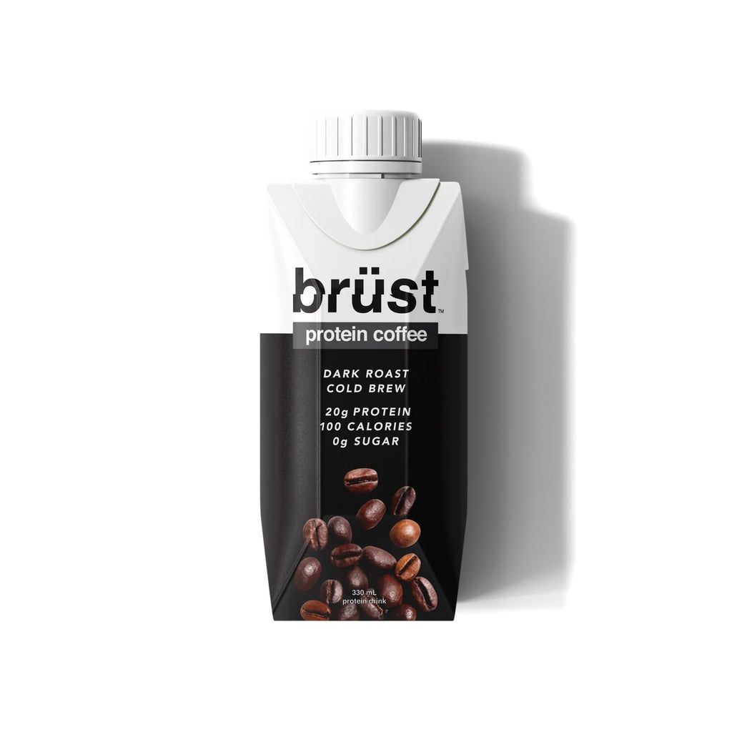 $8 OFF - Brust Dark Roast Protein Coffee, 18 x 330 mL