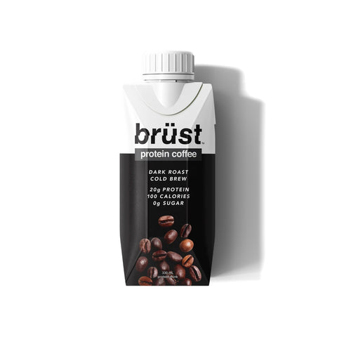 $8 OFF - Brust Dark Roast Protein Coffee, 18 x 330 mL