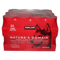 Kirkland Signature Nature’s Domain Turkey and Pea Stew Canned Dog Food, 24 x 374 g