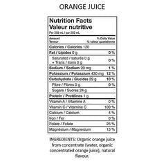 Grown Right Organic Orange Juice, 2 x 1.9 L