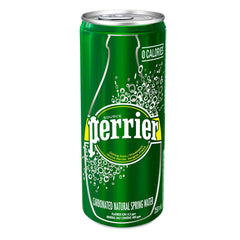 Perrier Carbonated Natural Water Cans, 24 x 330 mL