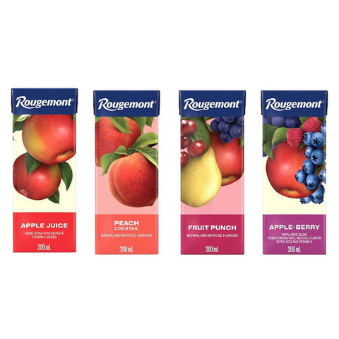 Rougemont Juice Variety Pack, 40 x 200 mL