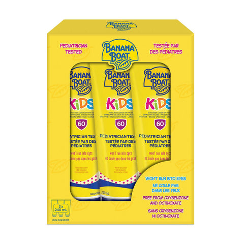 Banana Boat kids Lotion SPF 60, 3 x 240 ml