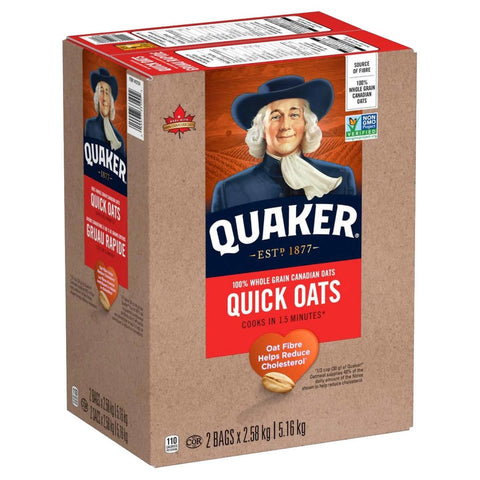 $2.5 OFF - Quaker Quick Oats, 2 x 2.5 kg