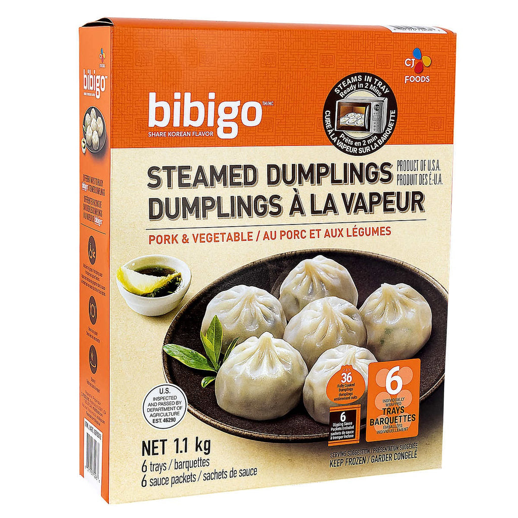 Bibigo Frozen Steamed Dumplings, 1 kg