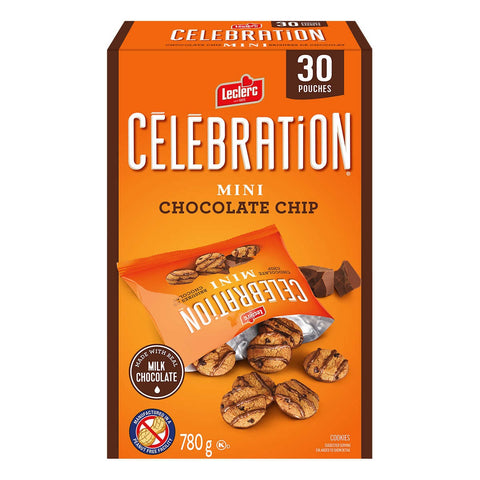 Leclerc Celebration Mini Chocolate Chip Cookies, 30 x 26 g