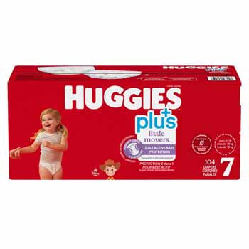 $11 OFF - Huggies Little Movers 6 Diapers, 104 diapers