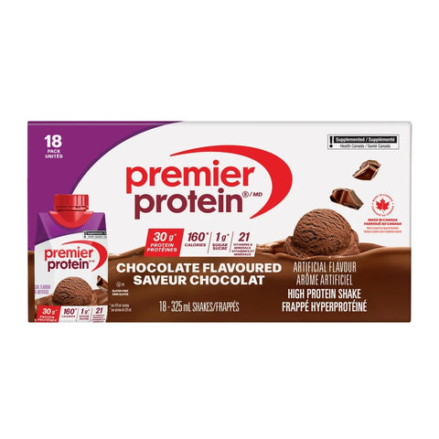 Premier Protein Chocolate Shake, 18 x 325 mL