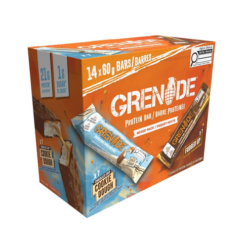 Grenade Protein Bar Variety Pack,, 14 x 60 g