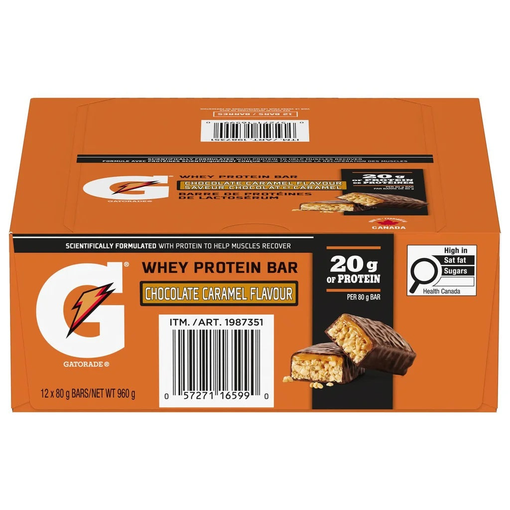 Gatorade Whey Protein Bars, 12 x 80 g