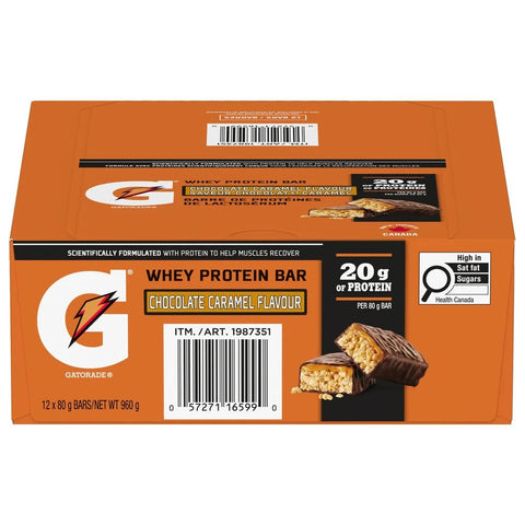 Gatorade Whey Protein Bars, 12 x 80 g