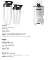 Nutribullet Ultra Single Serve Blender, 1 unit