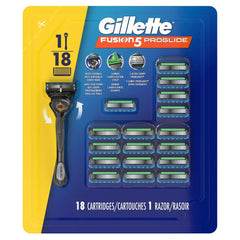 Gillette Fusion 5 Proglide Men's Razor, 18 razors