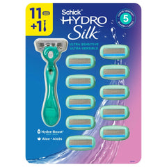 Schick Hydro Silk Ultra Sensitive Razor , 11 cartridges