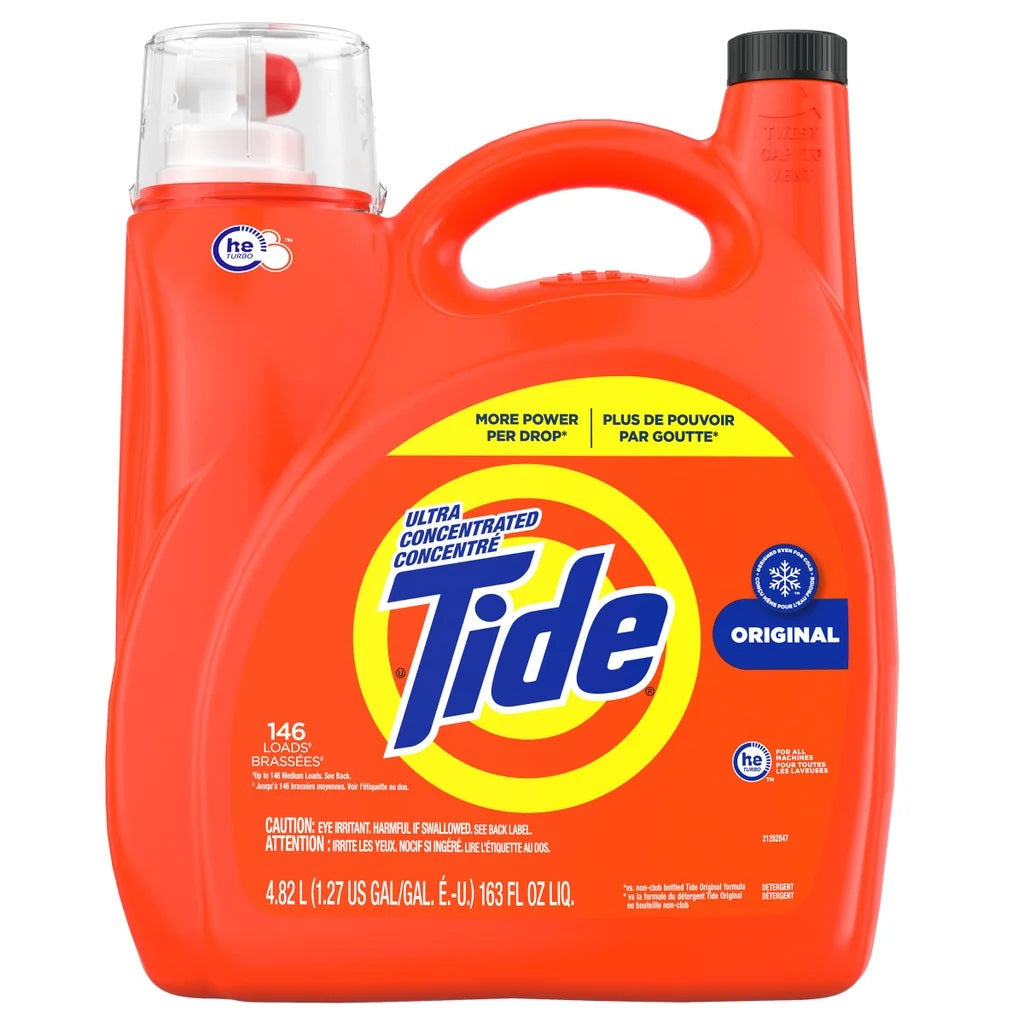 $6 OFF - Tide Ultra Concentrated Liquid Laundry Detergent Original Scent, 4.8 l