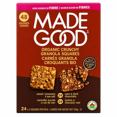 Made Good Organic Crunchy Granola Squares, 48 squares
