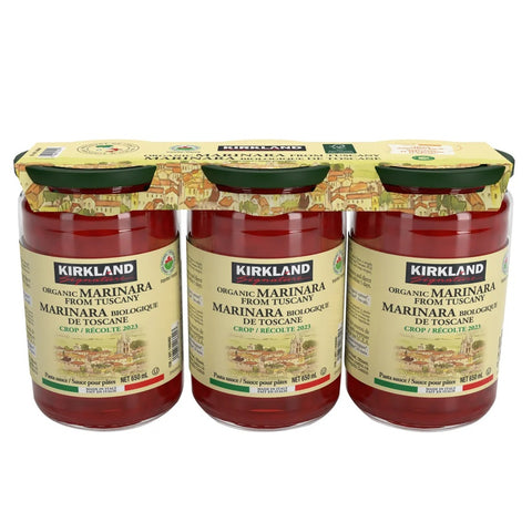 Kirkland Organic Marinara From Tuscany, 3 x 650 mL