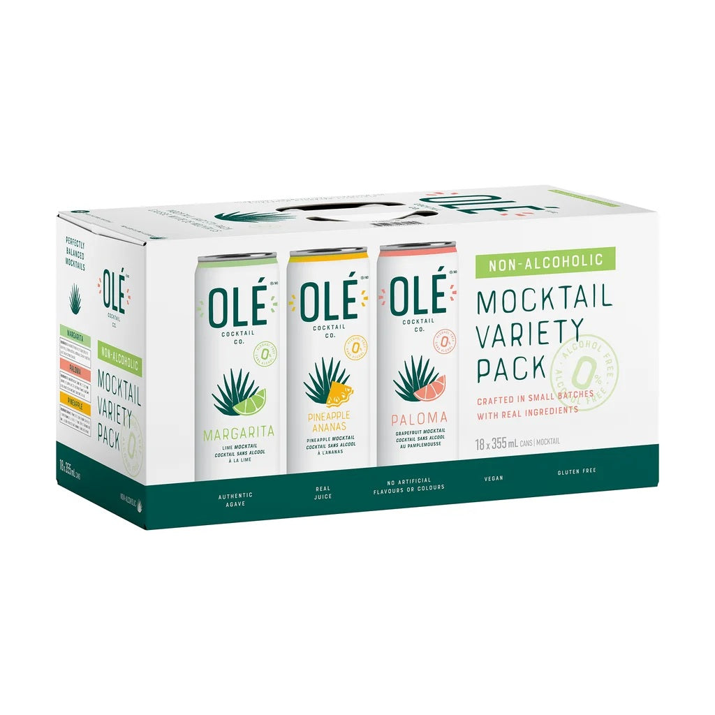 Ole Mocktail Variety pack, 18 x 355 ml