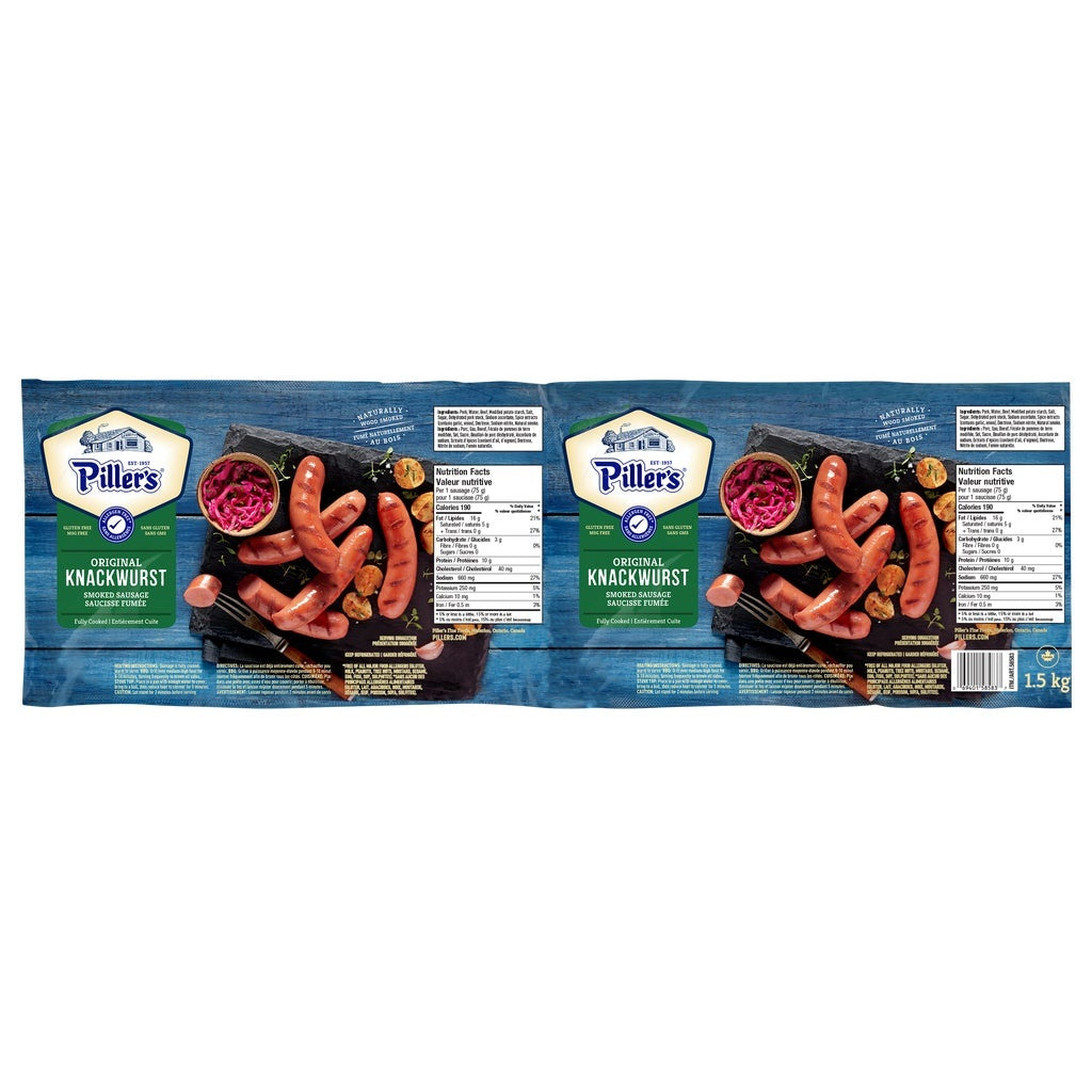 Piller's Knackwurst Sausages, 2 x 750 g